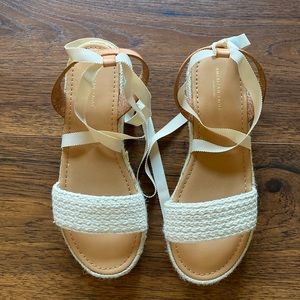 American Eagle Crochet Platform Sandal